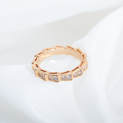 [LuckyStar]SERPENTI RING ROTGOLD DIAMANT 3MM