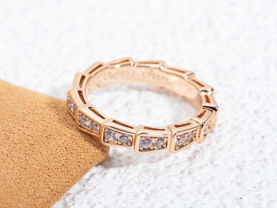 [LuckyStar]SERPENTI RING ROTGOLD DIAMANT 3MM