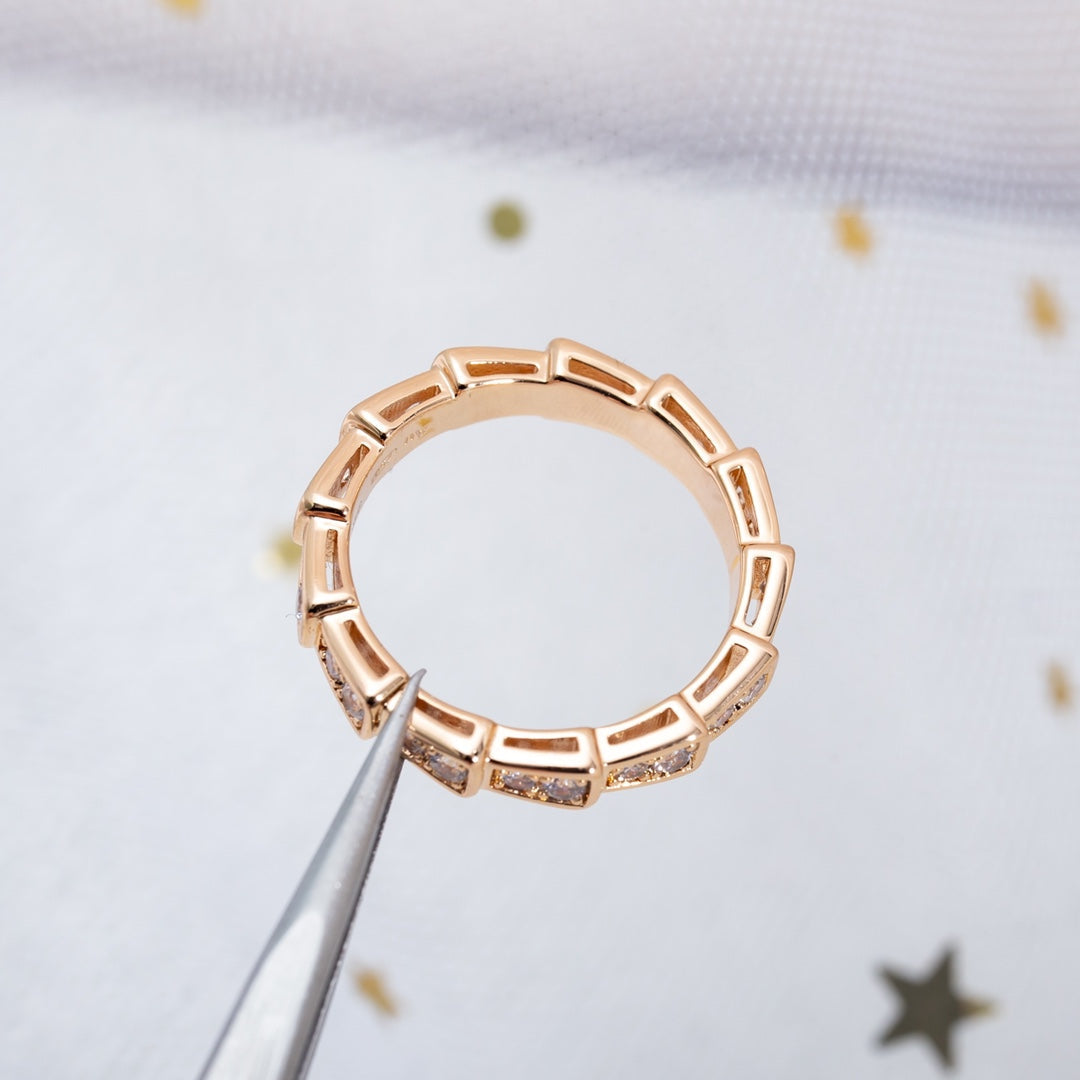 [LuckyStar]SERPENTI RING ROTGOLD DIAMANT 3MM