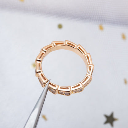 [LuckyStar]SERPENTI RING ROTGOLD DIAMANT 3MM