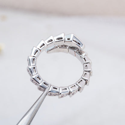 [LuckyStar]SERPENTI RING SILBER DIAMANT GEPAART 4MM