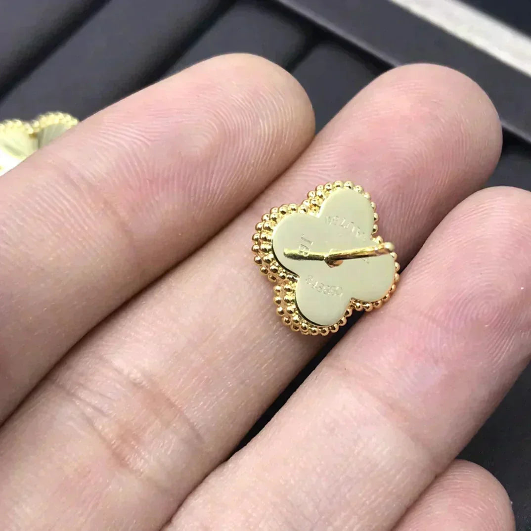 [LuckyStar]CLOVER MINI 9,5MM LASER OHRRINGE