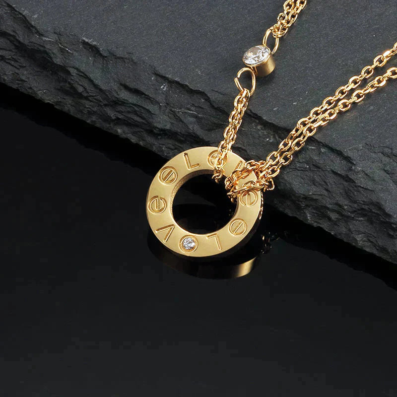 [LuckyStar] LIEBESKETTE 16MM 2 DIAMANTEN