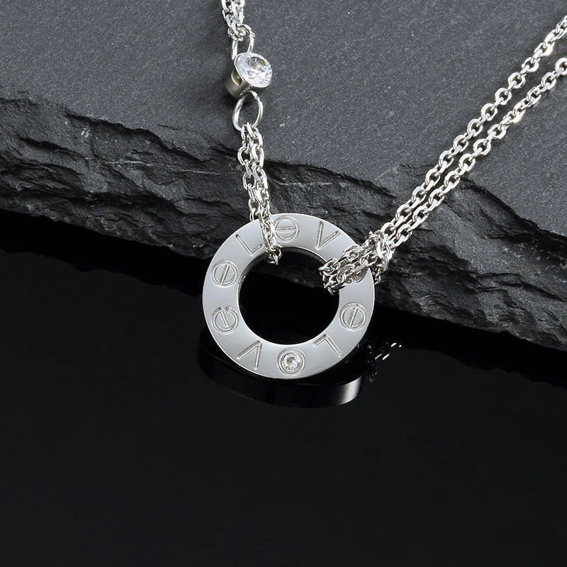 [LuckyStar] LIEBESKETTE 16MM 2 DIAMANTEN