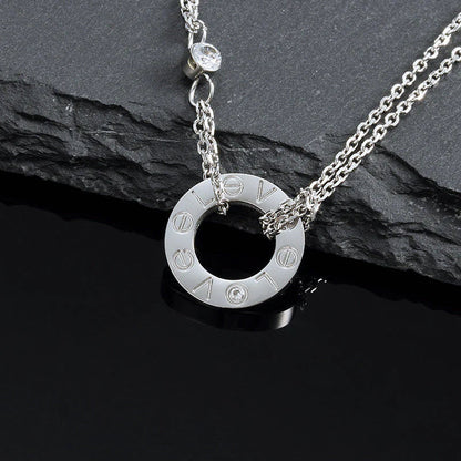 [LuckyStar] LIEBESKETTE 16MM 2 DIAMANTEN