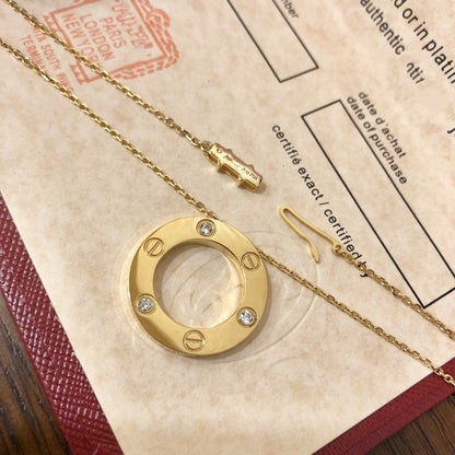 [LuckyStar] LIEBESKETTE 16MM 3 DIAMANTEN