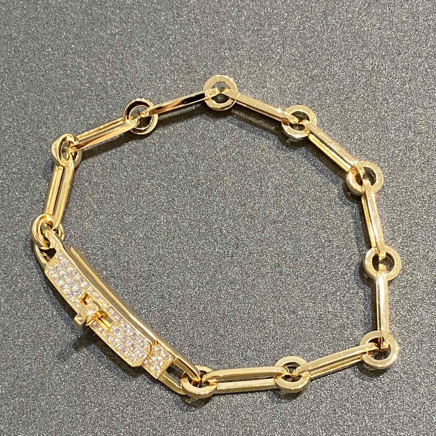 [LuckyStar]KETTENARMBAND KLEINES MODELL DIAMANT