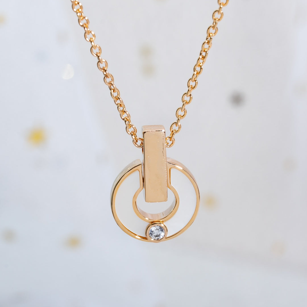 [LuckyStar]GARI HALSKETTE ROSA GOLD MOP