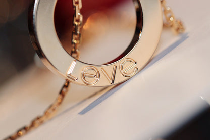 [LuckyStar] LIEBESKETTE 16MM 6 DIAMANTEN ROTGOLD