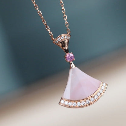 [LuckyStar]TRAUM-HALSKETTE ROSA MOP DIAMANT