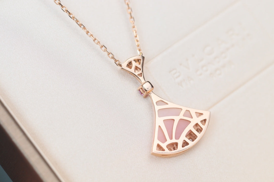 [LuckyStar]TRAUM-HALSKETTE ROSA MOP DIAMANT