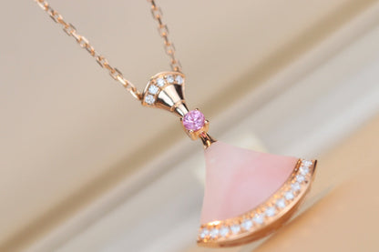 [LuckyStar]TRAUM-HALSKETTE ROSA MOP DIAMANT