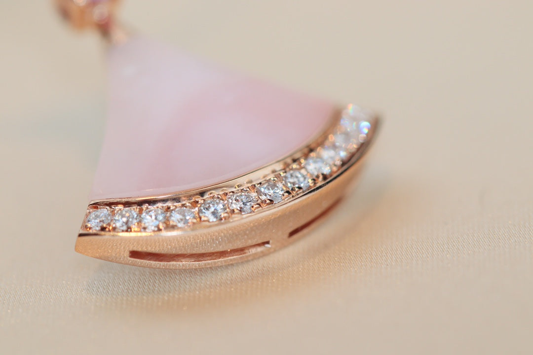[LuckyStar]TRAUM-HALSKETTE ROSA MOP DIAMANT