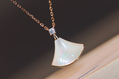 [LuckyStar]DREAM HALSKETTE WEISSES MOP ROSÉGOLD 1 DIAMANT