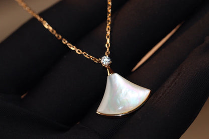[LuckyStar]DREAM HALSKETTE WEISSES MOP ROSÉGOLD 1 DIAMANT