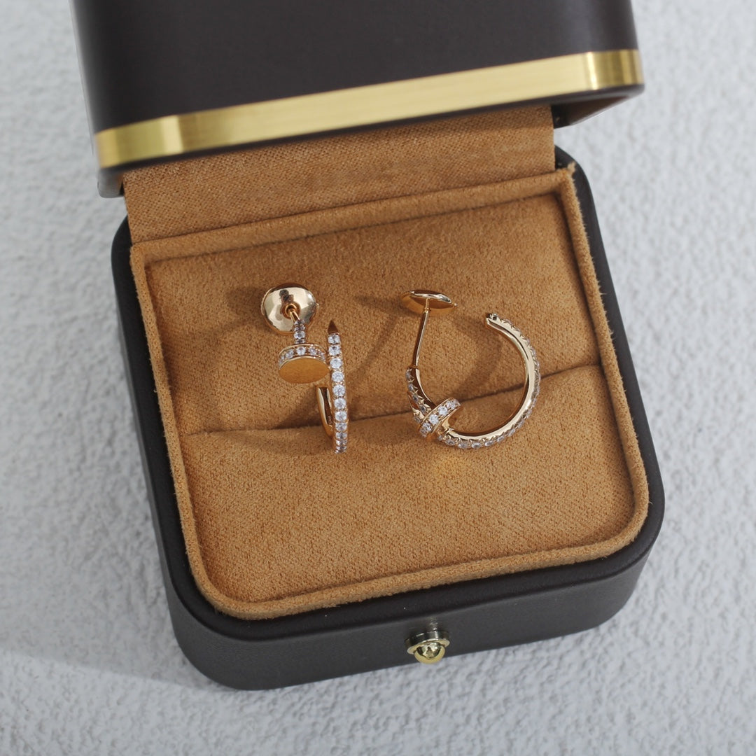 [LuckyStar]JUSTE OHRRINGE 12,75MM ROTGOLD DIAMANT