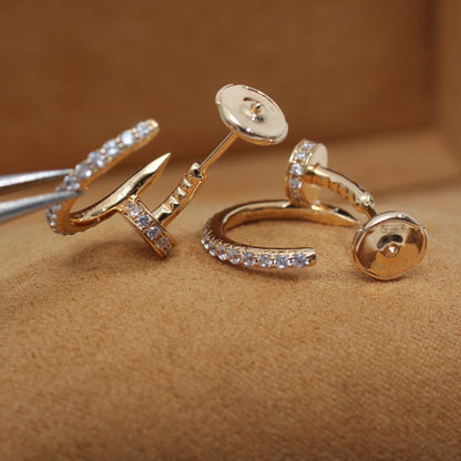 [LuckyStar]JUSTE OHRRINGE 12,75MM ROTGOLD DIAMANT