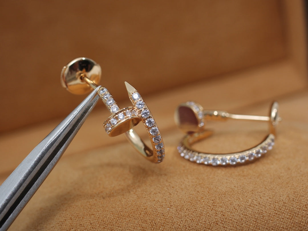 [LuckyStar]JUSTE OHRRINGE 12,75MM ROTGOLD DIAMANT