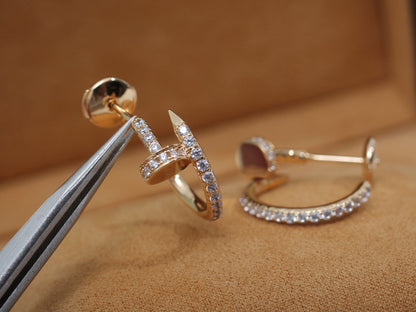 [LuckyStar]JUSTE OHRRINGE 12,75MM ROTGOLD DIAMANT