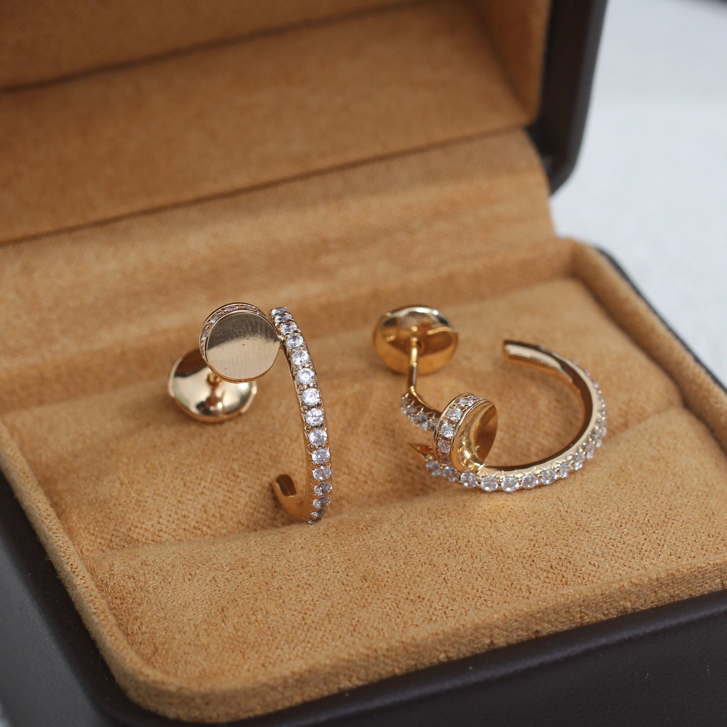 [LuckyStar]JUSTE OHRRINGE 12,75MM ROTGOLD DIAMANT