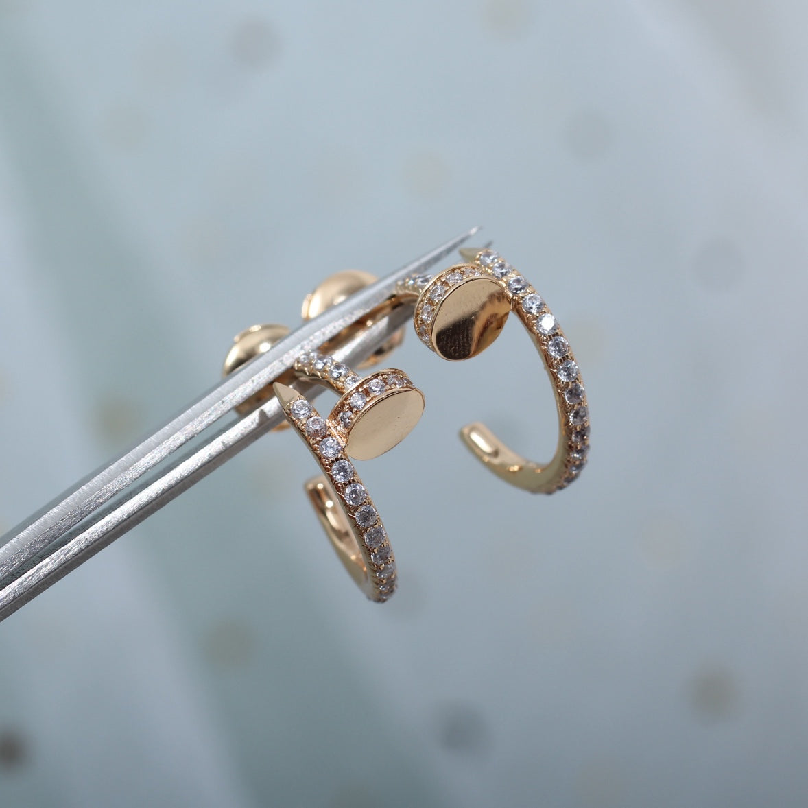 [LuckyStar]JUSTE OHRRINGE 12,75MM ROTGOLD DIAMANT