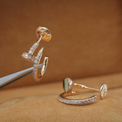 [LuckyStar]JUSTE OHRRINGE 12,75MM ROTGOLD DIAMANT