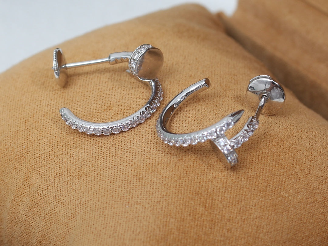 [LuckyStar]JUSTE OHRRINGE 12,75MM SILBER DIAMANT
