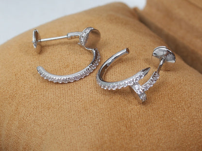 [LuckyStar]JUSTE OHRRINGE 12,75MM SILBER DIAMANT