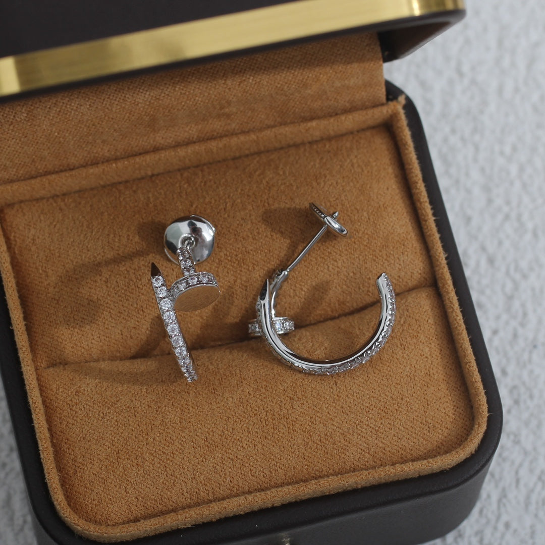[LuckyStar]JUSTE OHRRINGE 12,75MM SILBER DIAMANT