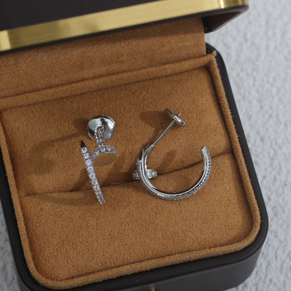 [LuckyStar]JUSTE OHRRINGE 12,75MM SILBER DIAMANT
