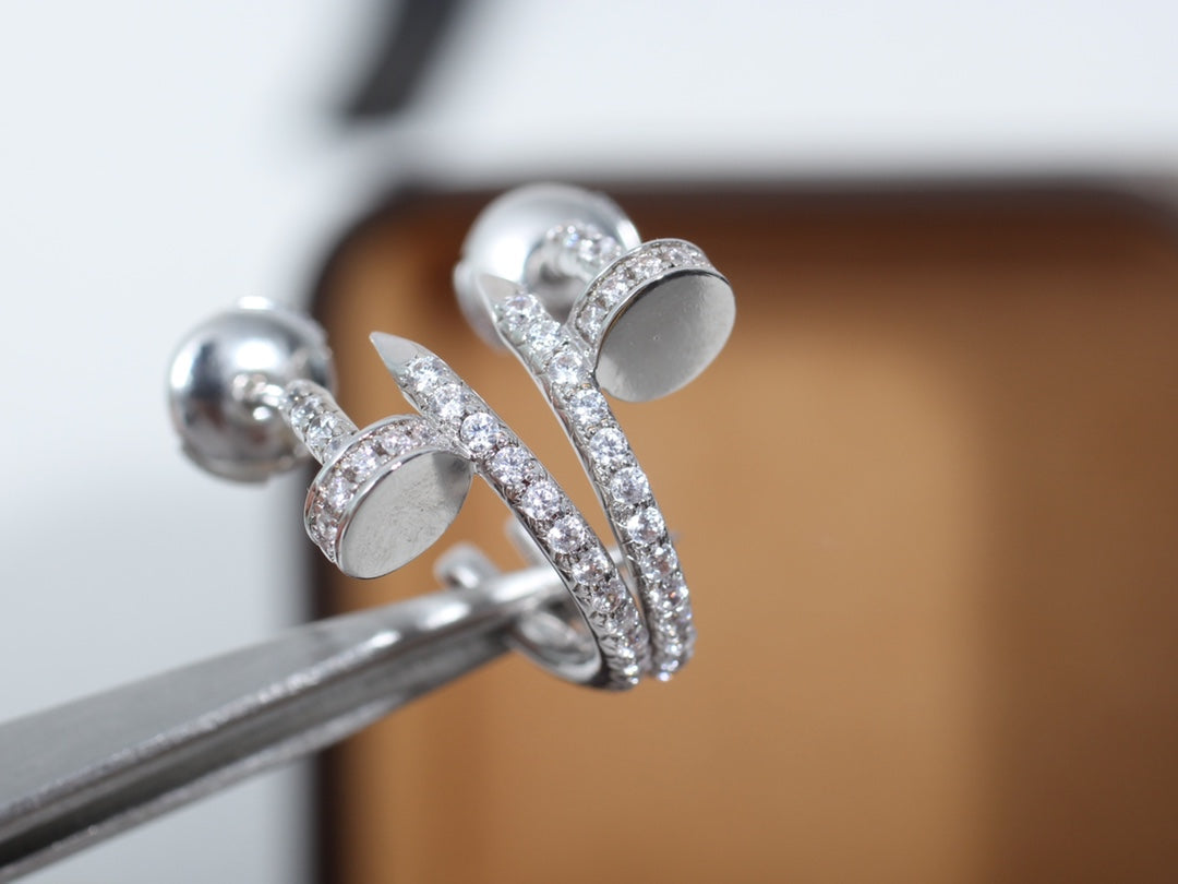 [LuckyStar]JUSTE OHRRINGE 12,75MM SILBER DIAMANT