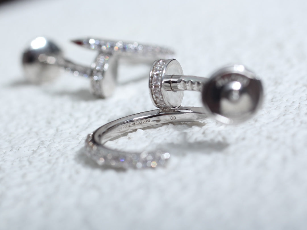 [LuckyStar]JUSTE OHRRINGE 12,75MM SILBER DIAMANT