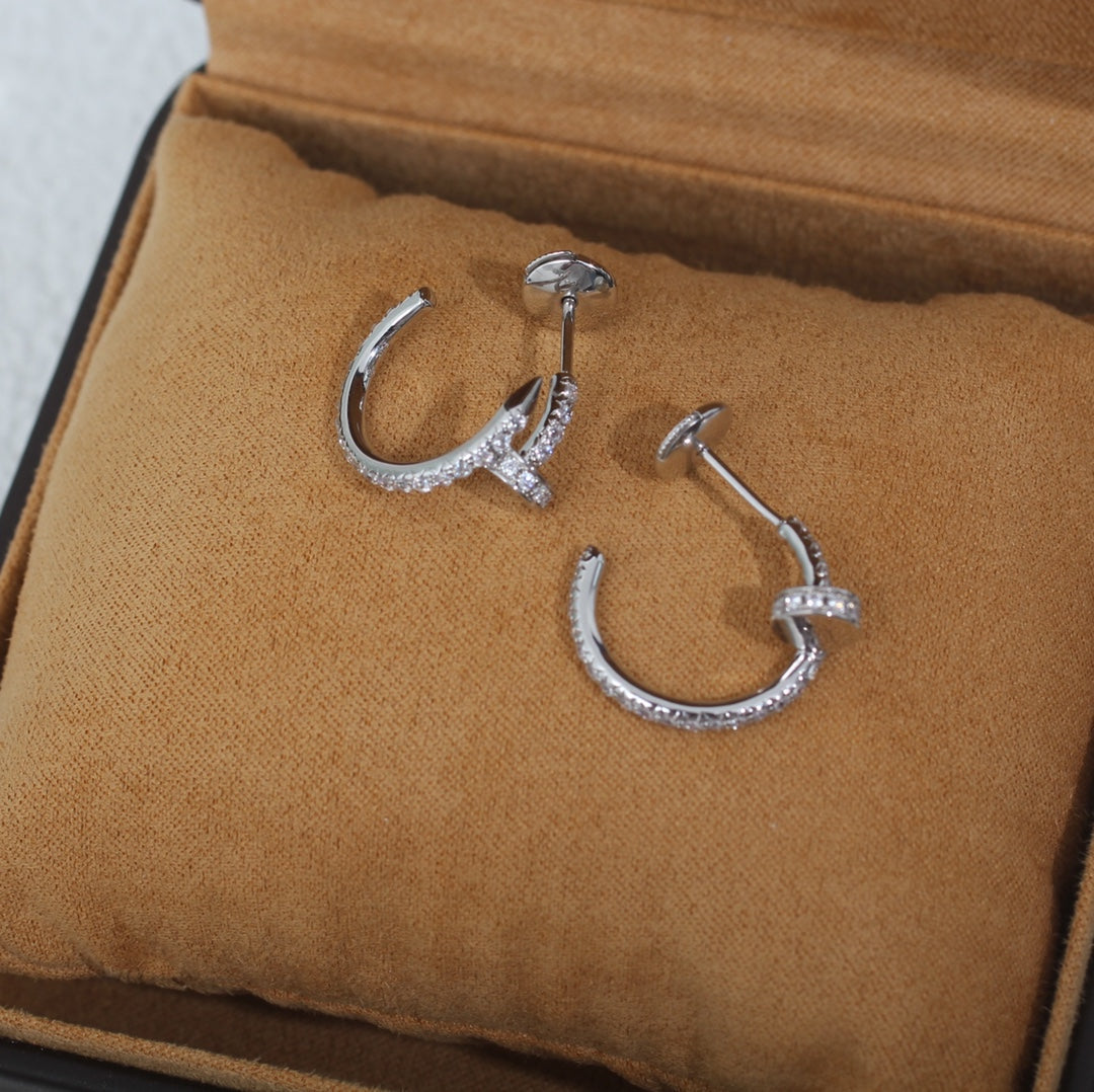 [LuckyStar]JUSTE OHRRINGE 12,75MM SILBER DIAMANT