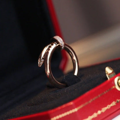[LuckyStar]JUSTE RING 2,65 MM ROTGOLD DIAMANT
