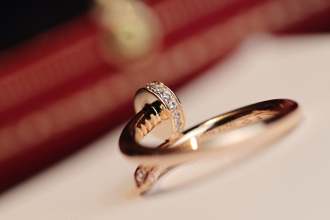 [LuckyStar]JUSTE RING 2,65 MM ROTGOLD DIAMANT