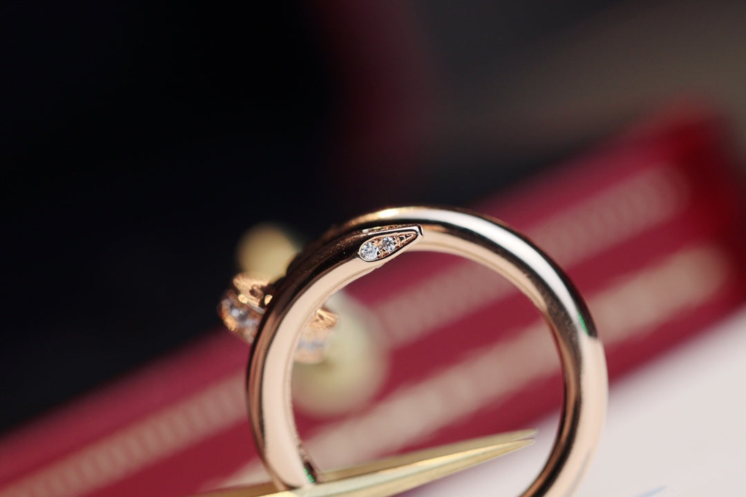 [LuckyStar]JUSTE RING 2,65 MM ROTGOLD DIAMANT