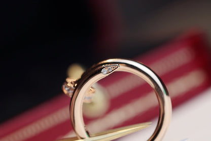 [LuckyStar]JUSTE RING 2,65 MM ROTGOLD DIAMANT