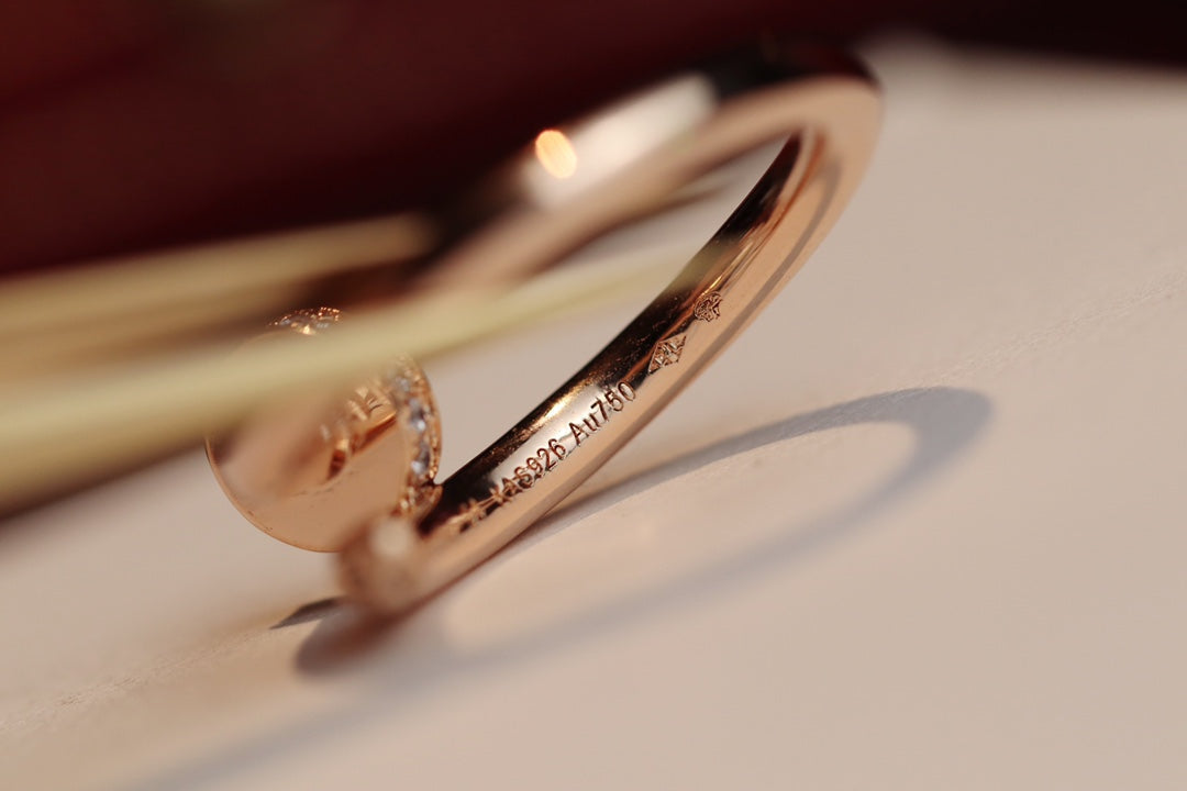 [LuckyStar]JUSTE RING 2,65 MM ROTGOLD DIAMANT