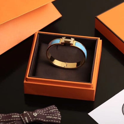 [LuckyStar]H CLOUD BLUE ARMBAND GOLD DIAMANT