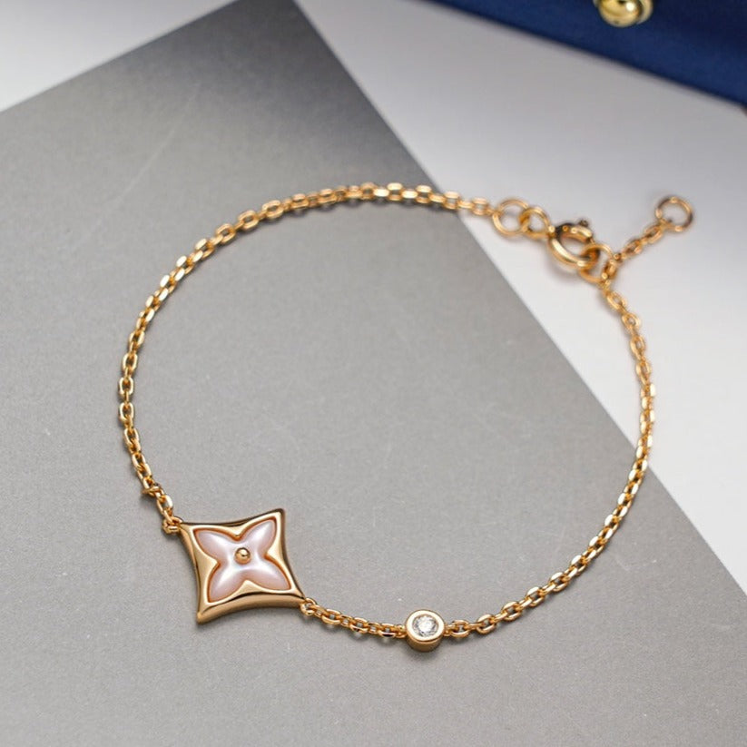 [LuckyStar]STAR 1 DIAMANT ROTGOLDARMBAND