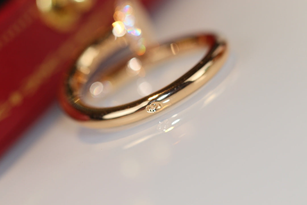 [LuckyStar]JUSTE RING 2,65 MM GOLD DIAMANT