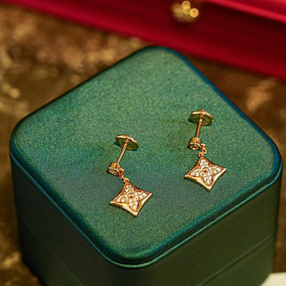 [LuckyStar]STAR DIAMANTEN OHRRINGE GOLD