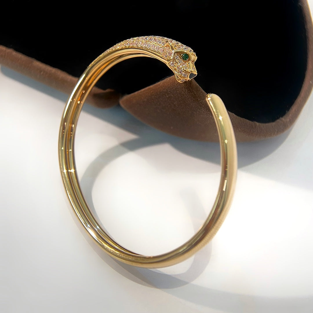 [LuckyStar] PANTHERE GOLD DIAMANT OFFENES ARMBAND