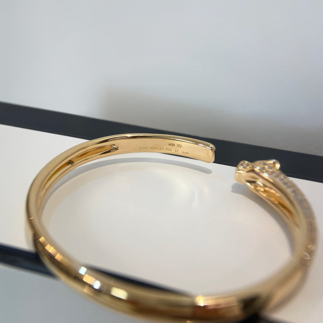 [LuckyStar] PANTHERE GOLD DIAMANT OFFENES ARMBAND