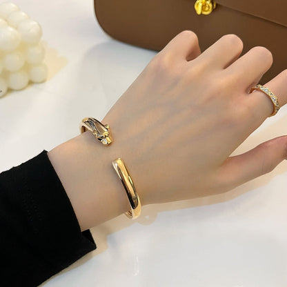 [LuckyStar] PANTHERE GOLD OFFENES ARMBAND