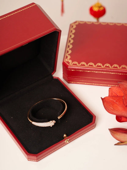 [LuckyStar] PANTHERE ROSÉGOLD DIAMANT OFFENES ARMBAND