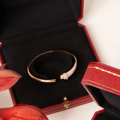 [LuckyStar] PANTHERE ROSÉGOLD DIAMANT OFFENES ARMBAND