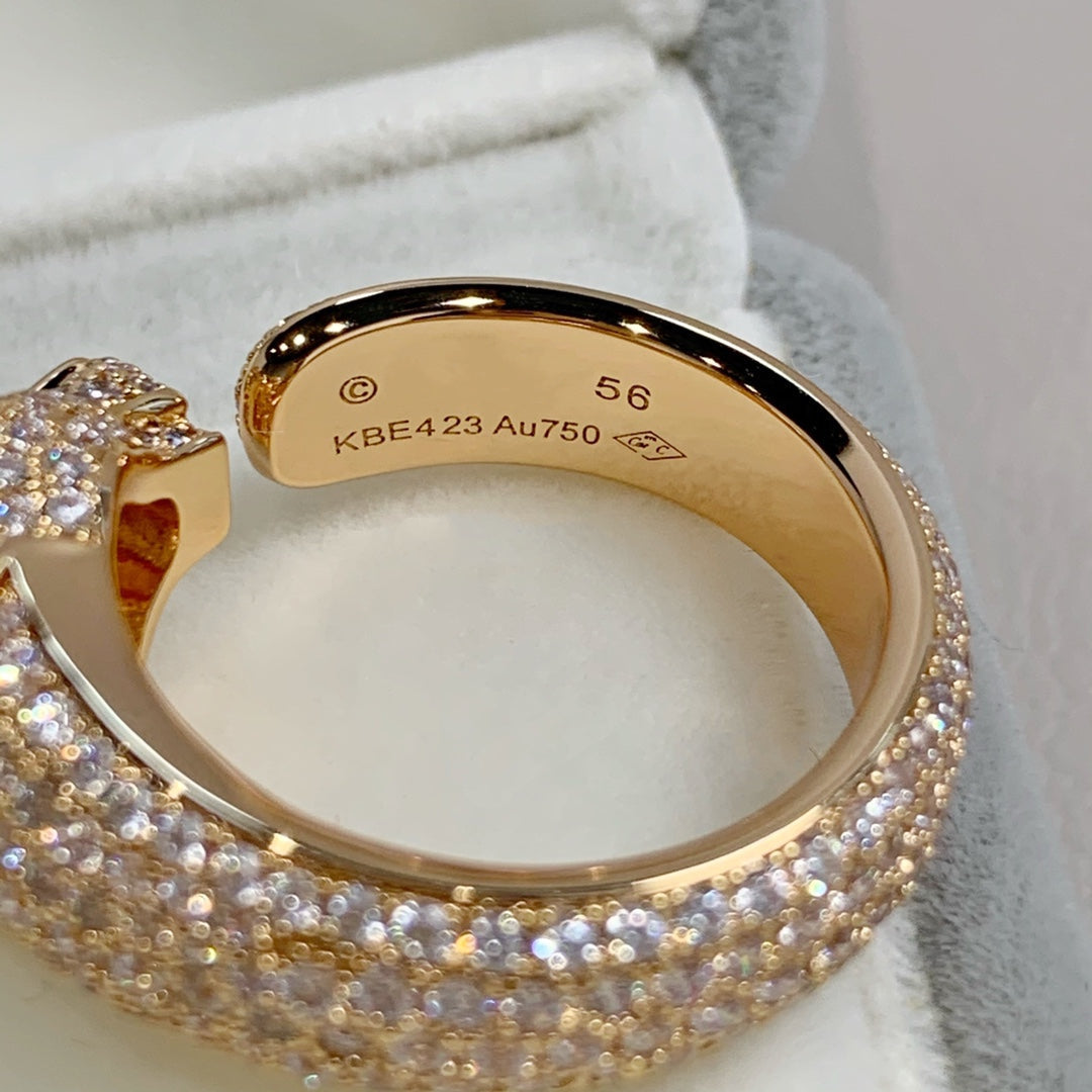 [LuckyStar] PANTHERE ROSÉGOLD-DIAMANTRING