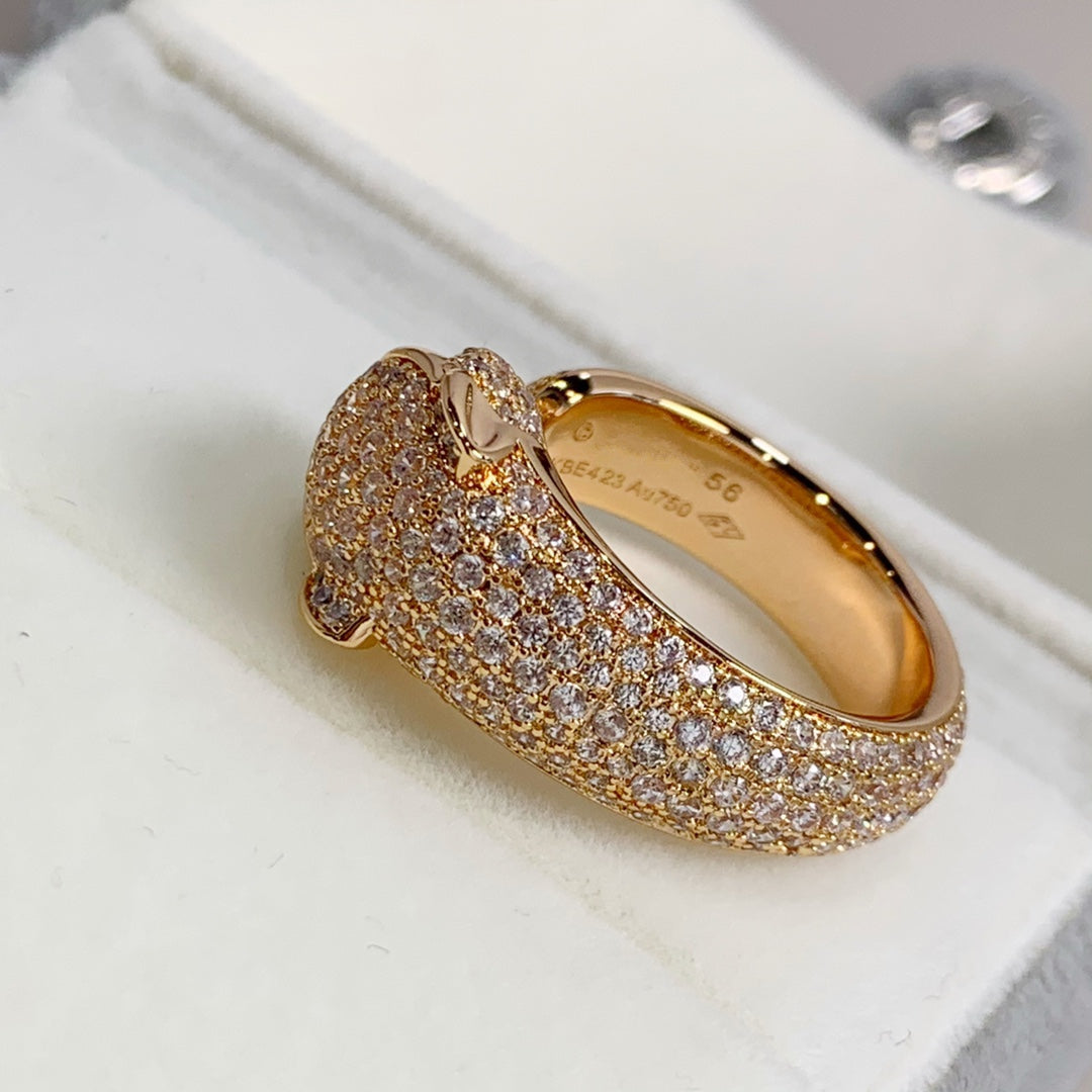 [LuckyStar] PANTHERE ROSÉGOLD-DIAMANTRING