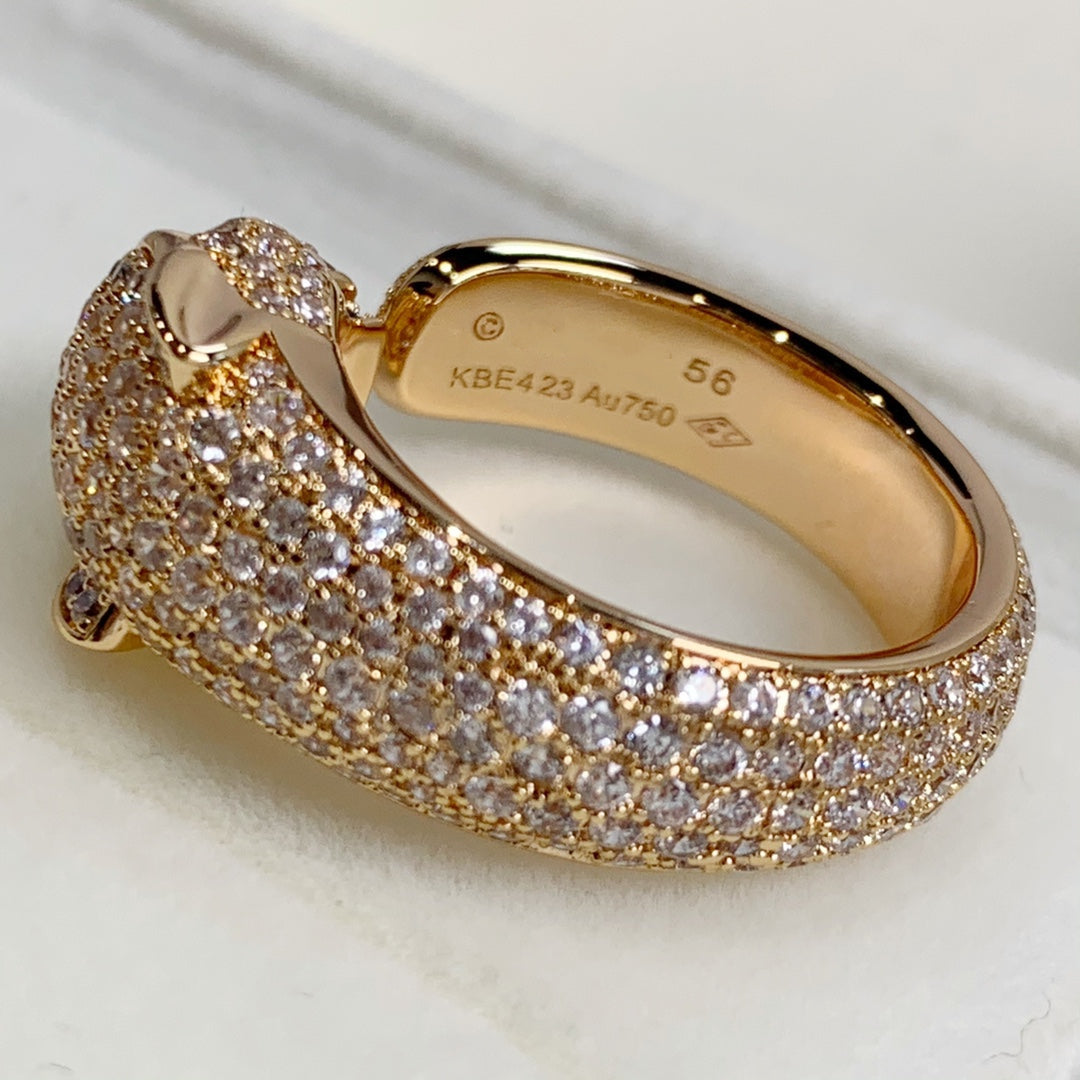 [LuckyStar] PANTHERE ROSÉGOLD-DIAMANTRING